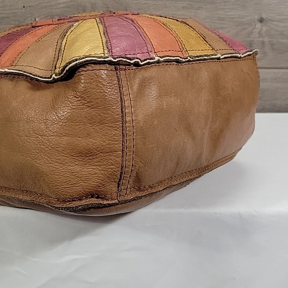 Nine West Vintage America Collection Boho Patchwork Leather Bag - Picture 6 of 14